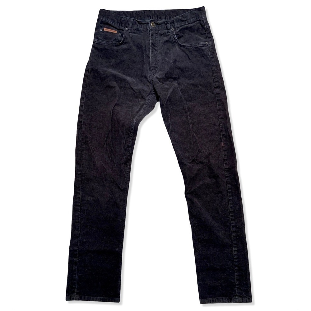 Rodd & Gunn Corduroy Pants Men's 32x32 Black Stretch Straight Leg